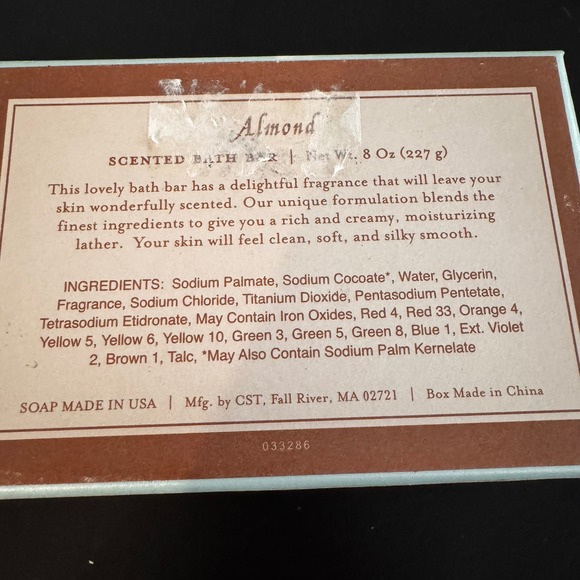 Almond Scented Bath Bar 8 oz Nativity Scene Soap Made in USA Holiday Christmas - Picture 2 of 3